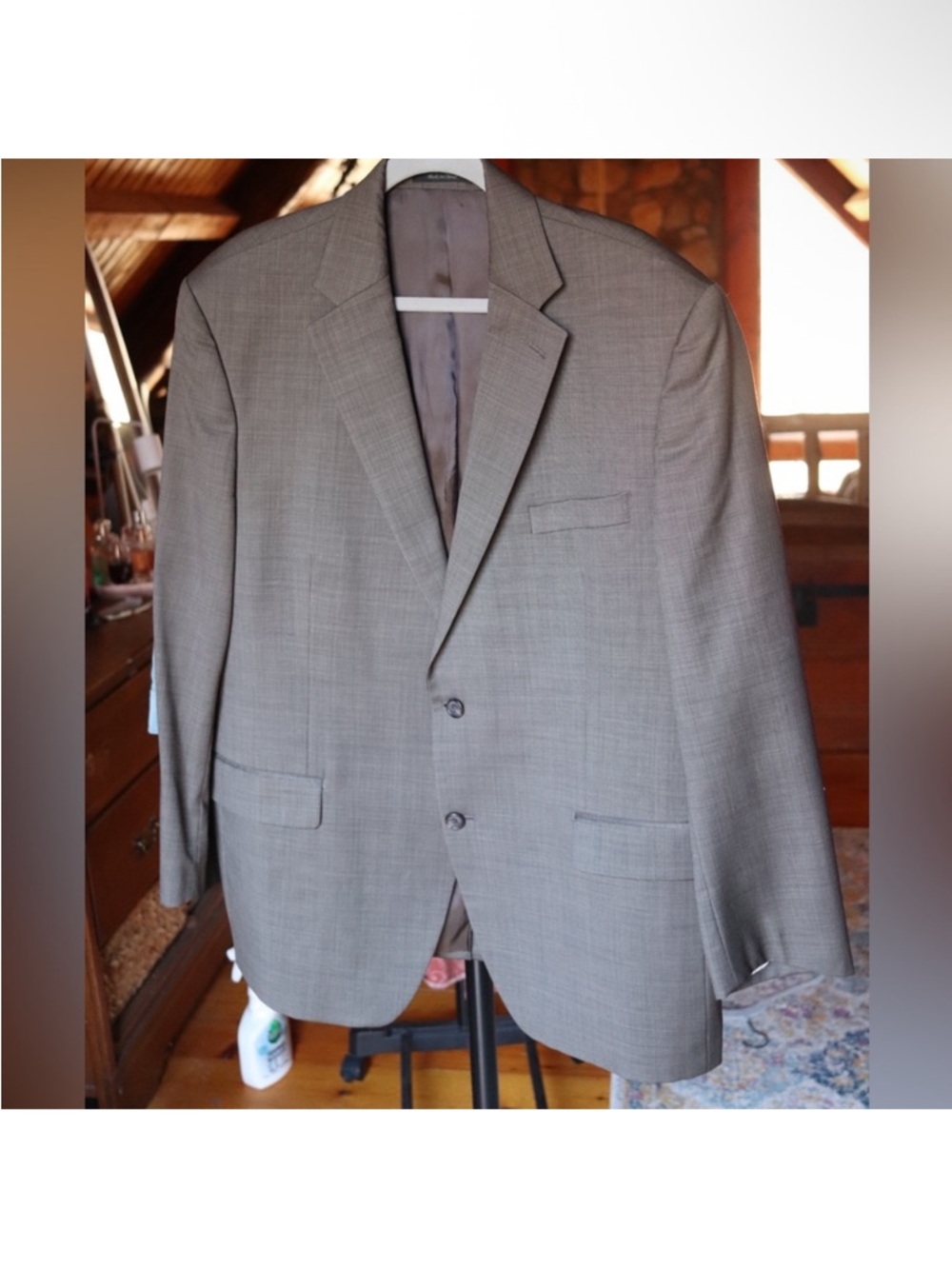 Classic Ralph Lauren Light Brown Two-Button Blazer